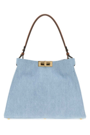 Denim medium Fendi Way shopping bag FENDI (8BN368AY6P)