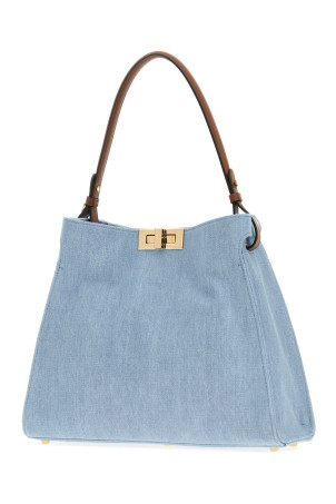 Denim medium Fendi Way shopping bag FENDI (8BN368AY6P)