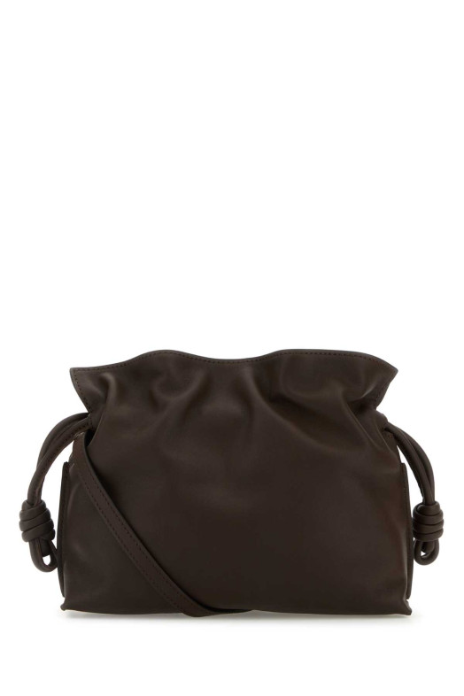 Chocolate nappa leather mini Flamenco clutch Bordeaux LOEWE (A411FC2XA6)