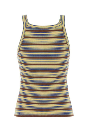 Embroidered cotton tank top FENDI (FS7966AW88)