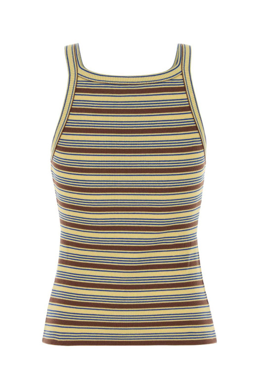 Embroidered cotton tank top FENDI (FS7966AW88)