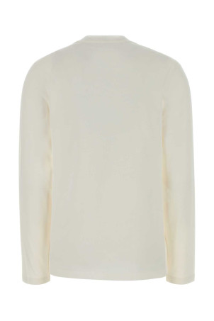 White cotton t-shirt Black JIL SANDER (J02GC0141J20103)