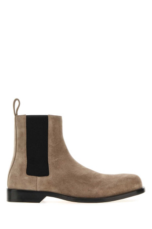 Dove grey suede Bobine Chelsea  ankle boots Brown LOEWE (M816S05X47)