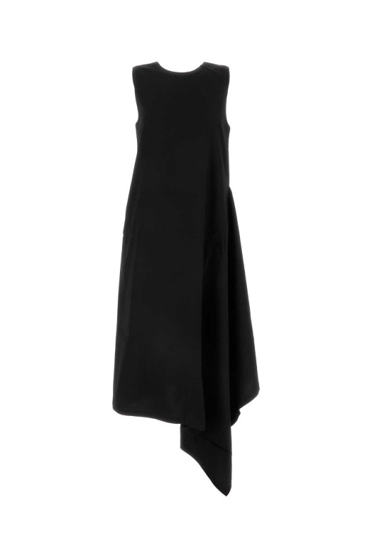 Black viscose blend Aura dress UMA WANG (UP5007)