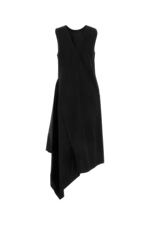 Black viscose blend Aura dress UMA WANG (UP5007)