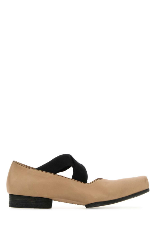 Antiqued pink leather ballerinas UMA WANG (US9003)