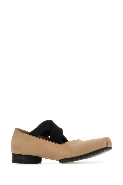 Antiqued pink leather ballerinas UMA WANG (US9003)