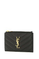 Black leather card holder Black SAINT LAURENT (607915BOW01)