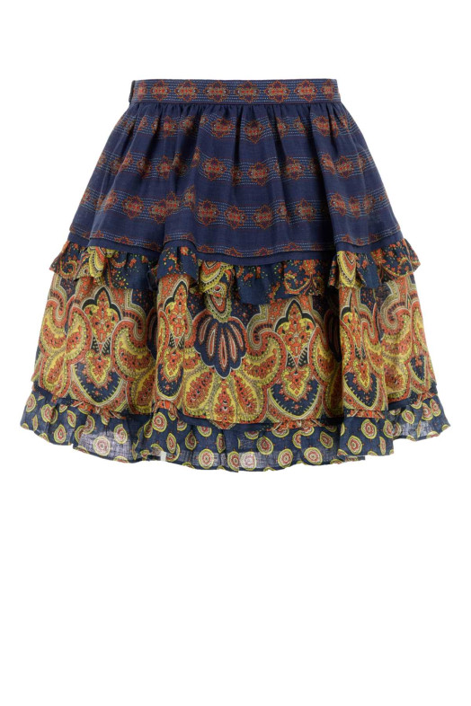 Printed linen skirt VALENTINO GARAVANI (6B3RACG1950)