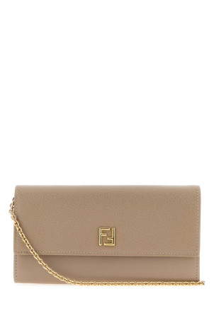 Dove grey leather FF wallet FENDI (8M0587B08E)