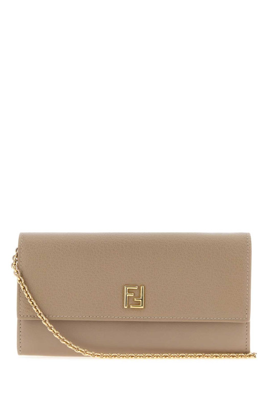Dove grey leather FF wallet FENDI (8M0587B08E)