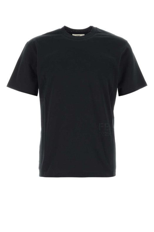 Black cotton t-shirt FENDI (FY1370B19Q)
