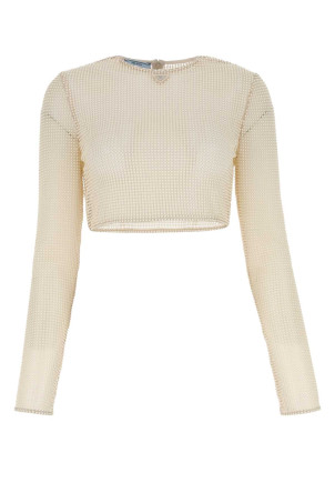 Sand beads top PRADA (P914LRS23112BW)