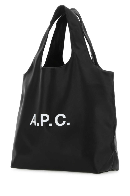 Черная сумка для покупок из синтетической кожи, черная, A.P.C. (PUAATM61565)