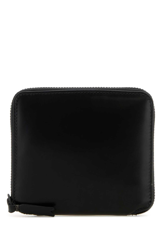 Black leather wallet Black COMME DES GARCONS (SA2100VB)