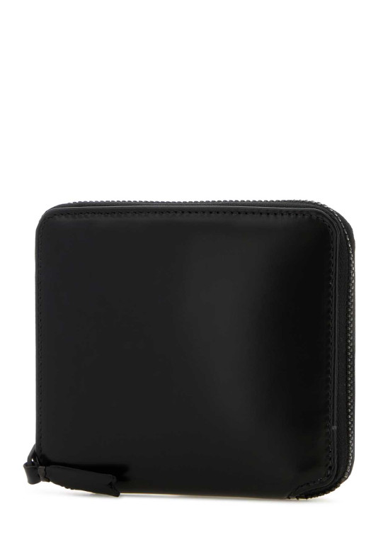 Black leather wallet Black COMME DES GARCONS (SA2100VB)
