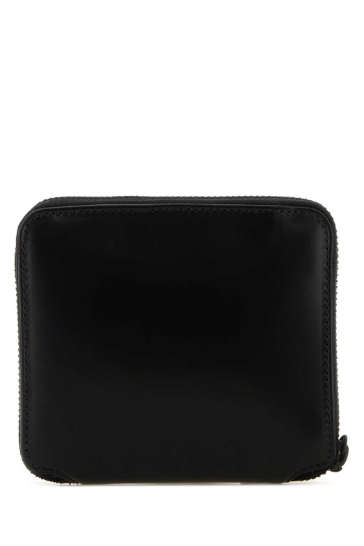 Black leather wallet Black COMME DES GARCONS (SA2100VB)