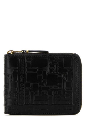 Black leather wallet Black COMME DES GARCONS (SA7100EL)