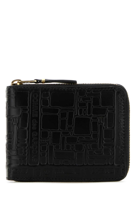 Black leather wallet Black COMME DES GARCONS (SA7100EL)