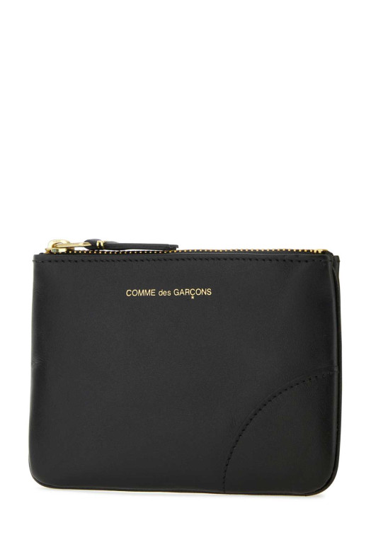 Черный кожаный кошелек для монет Black COMME DES GARCONS (SA8100) COMME DES GARÇONS