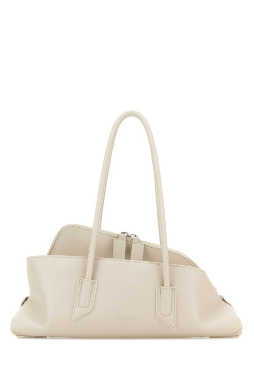 Ivory leather small La Passeggiata shoulder bag THE ATTICO (261WAH00058LBT019AA)