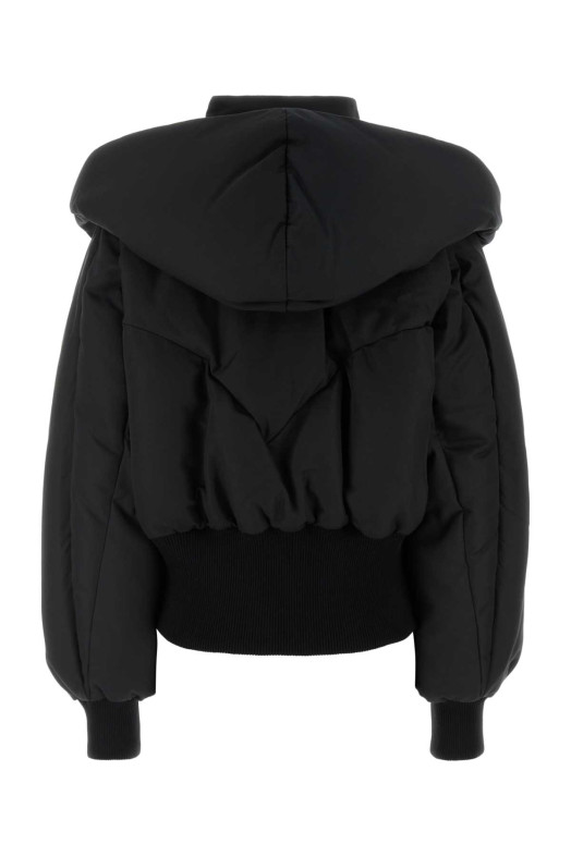 Black cotton blend padded jacket White THE ATTICO (261WCB00117CCP111AA)