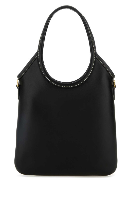 Черная кожаная сумка для покупок Black MIU MIU (5BA281VOLN2CRW)