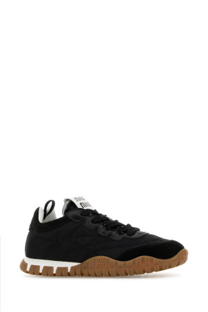 Black Re-Nylon and suede sneakers Black MIU MIU (5E417EF005ZJM)