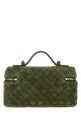 Сумка Bang Bang из замши бутылочно-зеленого цвета BOTTEGA VENETA (789109V5ZZ1)