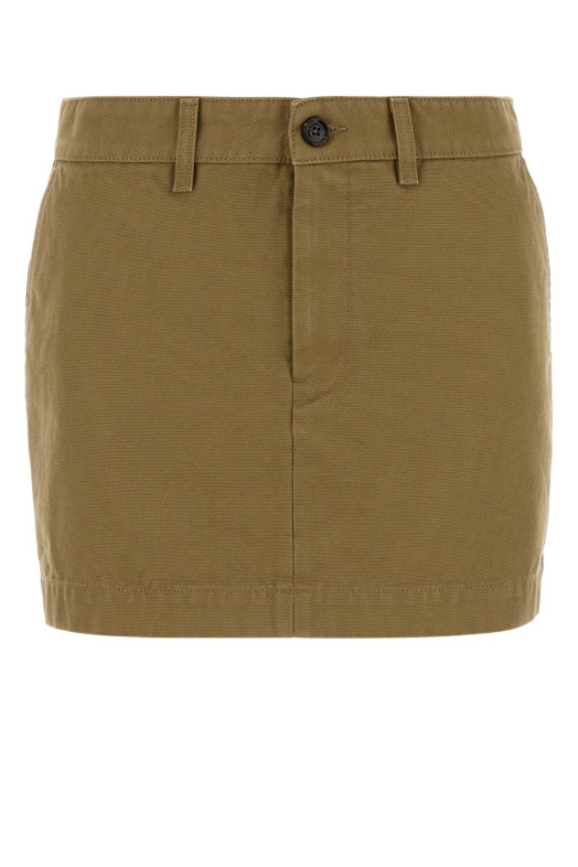Khaki denim mini skirt BALENCIAGA (A002BKTRP15)