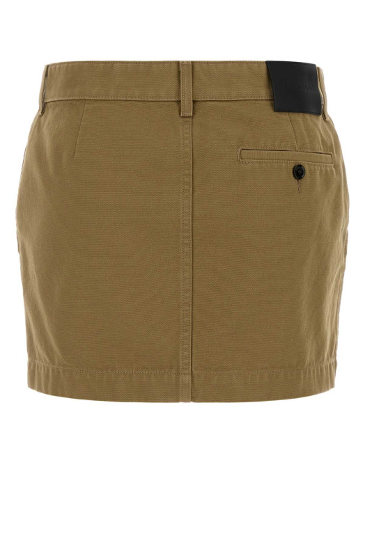 Khaki denim mini skirt BALENCIAGA (A002BKTRP15)