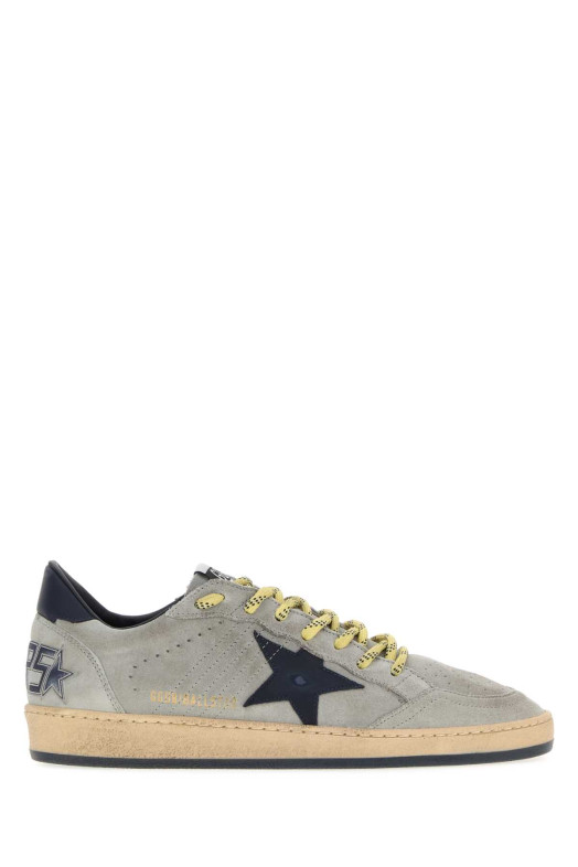 Серые замшевые кроссовки Ball Star от GOLDEN GOOSE DELUXE BRAND (GMF00117F008727)