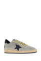 Серые замшевые кроссовки Ball Star от GOLDEN GOOSE DELUXE BRAND (GMF00117F008727)