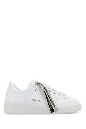 Білі шкіряні кросівки Pure New від бренду GOLDEN GOOSE DELUXE (GWF00197F003954)