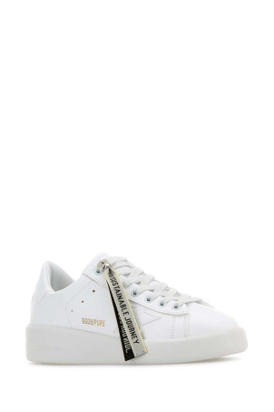 Білі шкіряні кросівки Pure New від бренду GOLDEN GOOSE DELUXE (GWF00197F003954)