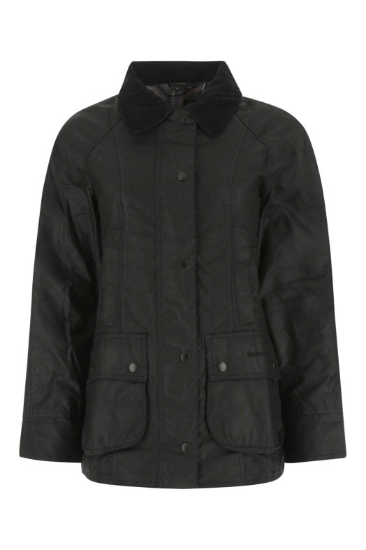 Черная хлопковая куртка Beadnell от BARBOUR (LWX0667)