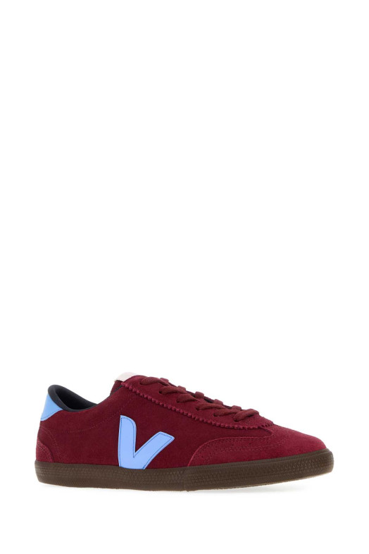 Кроссовки VEJA «Tiziano» из красного замша в стиле «Volley» (VO0321467)
