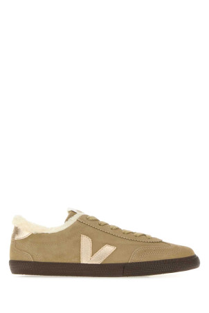 Зимние кроссовки VEJA из бежевой замши Volley (VU0321860)