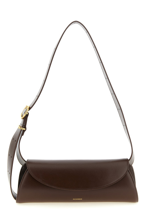 'Cannolo' small shoulder bag Brown