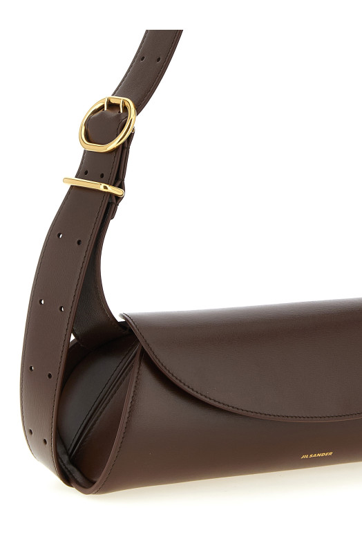 'Cannolo' small shoulder bag Brown