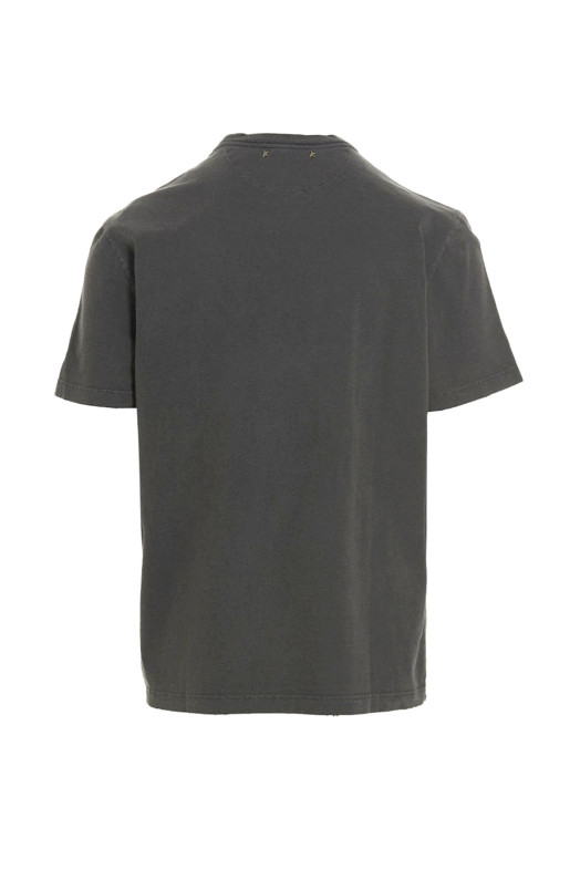 Футболка с логотипом, серая GOLDEN GOOSE GMP01220P0006716031860318