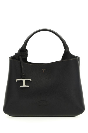Micro leather handbag Black