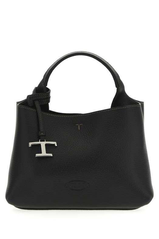 Micro leather handbag Black