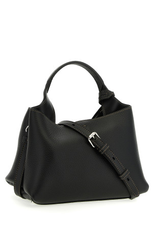 Micro leather handbag Black