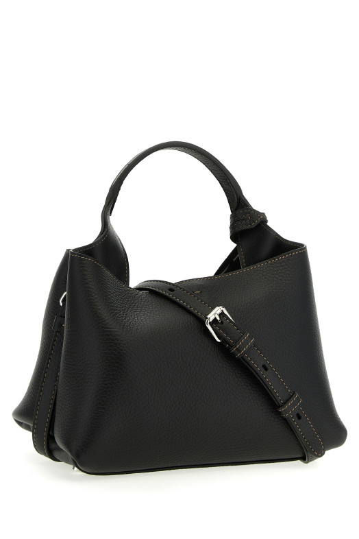 Micro leather handbag Black
