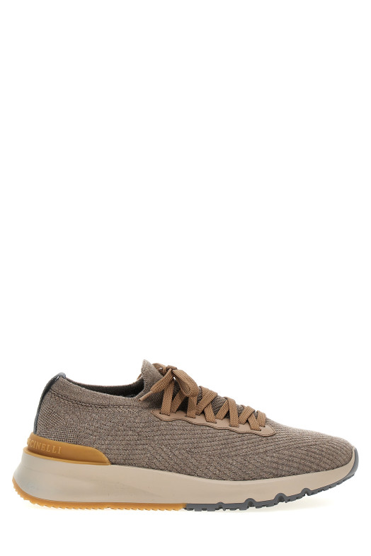 Вязаные кроссовки, серые BRUNELLO CUCINELLI MZUWLBO253CWE21