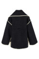 'Embroidered Scarf Jacket Harvest' coat Gray