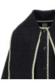 'Embroidered Scarf Jacket Harvest' coat Gray