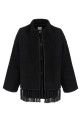 'Embroidered Scarf Jacket Harvest' coat Black