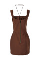 Платье «Мэдди», коричневое NDSS25DR243BROWN